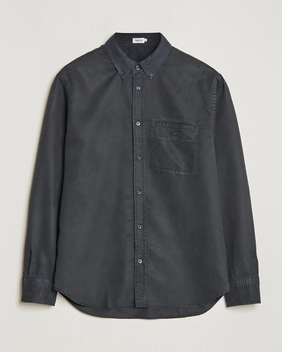 Herre | | Filippa K | Zachary Tencel Shirt Almost Black