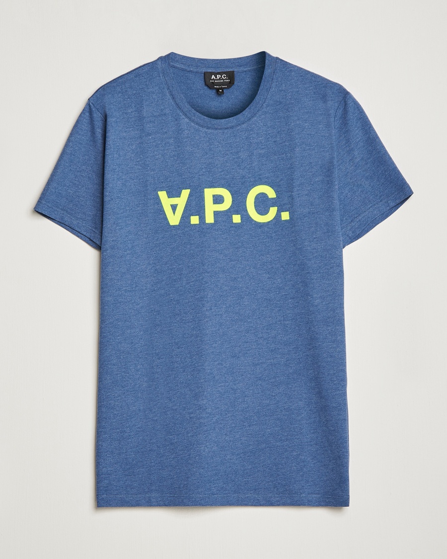 Herre | | A.P.C. | VPC Neon Short Sleeve T-Shirt Marine