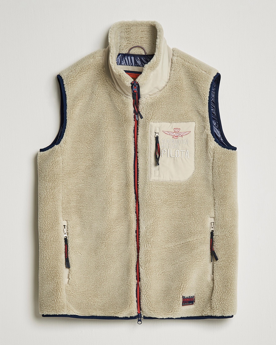 Herre | | Aeronautica Militare | Gilet Fleece Vest Abbey Stone