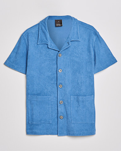 Herre | Udsalg tøj | Oscar Jacobson | Alwin Terry Short Sleeve Safari Polo Blue