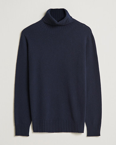 Herre | Rullekravetrøjer | Altea | Wool/Cashmere Turtleneck Sweater Navy