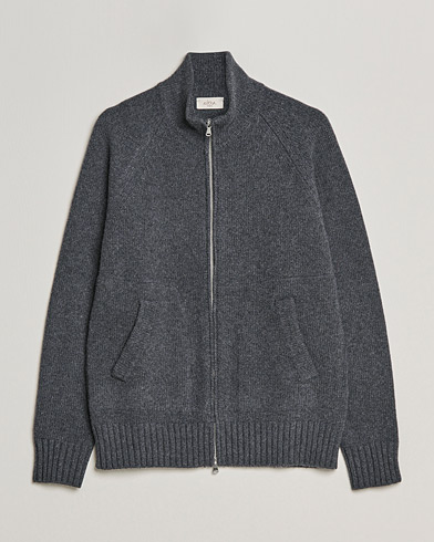 Herre | Zip-trøjer | Altea | Wool Zip Jacket Grey Melange