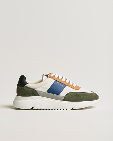 Herre | Sko i ruskind | Axel Arigato | Genesis Vintage Runner Sneaker Cermino/Blue/Green