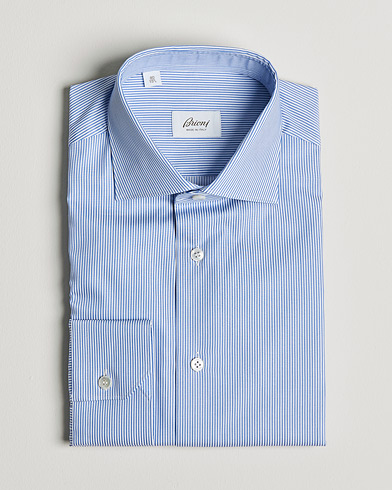 Herre | Brioni | Brioni | Slim Fit Dress Shirt Light Blue Stripe