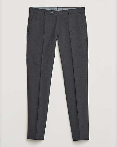 Herre | Bukser | Oscar Jacobson | Denz Super 120's Wool Trousers Grey