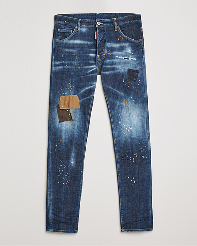 Herre | Dsquared2 | Dsquared2 | Cool Guy Patch Jeans Blue Wash