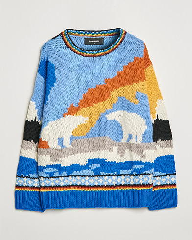 Herre | Trøjer | Dsquared2 | Bear Dawns Knitted Sweater Blue/White