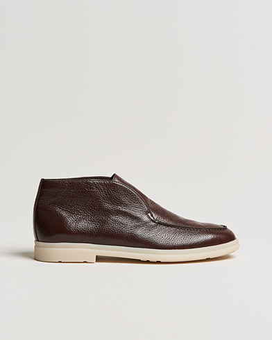 Herre | Håndlavede sko | Church's | Deerskin Ankle Boot Dark Brown