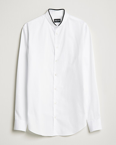 Herre | Giorgio Armani | Giorgio Armani | Poplin Guru Collar Shirt White