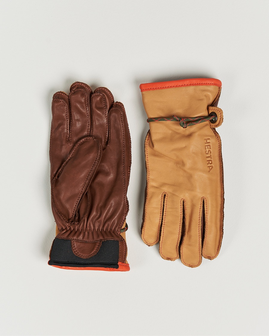 Hestra Jake Wool Lined Buckle Glove Cognac -