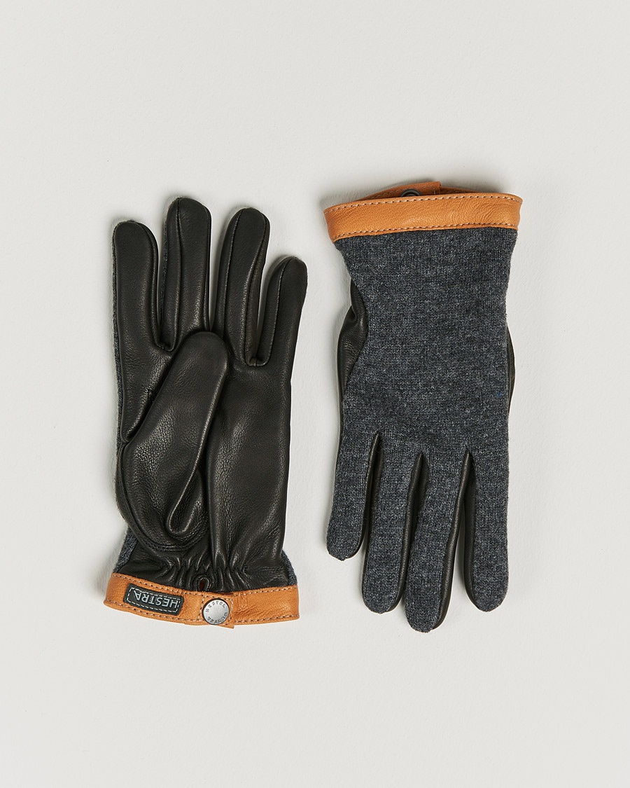 Hestra Jake Wool Lined Buckle Glove Cognac -