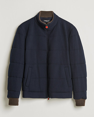 Herre | Nye varemærker | Kiton | Pile Cashmere Down Jacket Navy