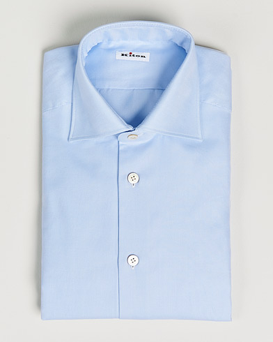 Herre | Kiton | Kiton | Slim Fit Royal Oxford Shirt Light Blue