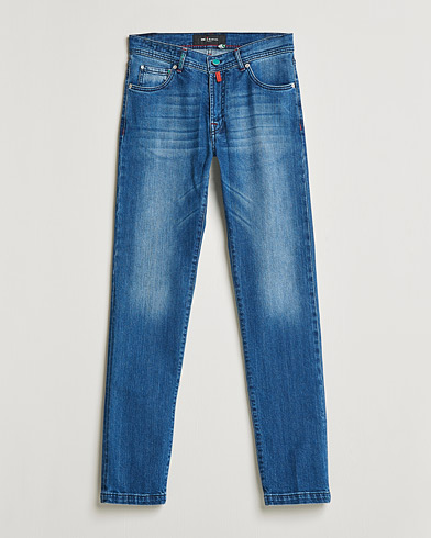 Herre | Nye varemærker | Kiton | Slim Fit Stretch Jeans Medium Blue Wash