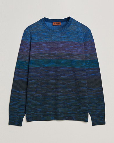 Herre | Missoni | Missoni | Striped Wool Sweater Navy/Purple