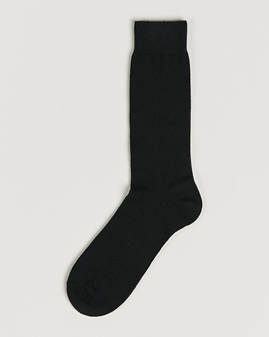 Herre | Strømper | Bresciani | Pure Cashmere Socks Black