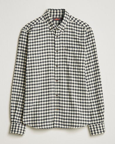 Herre | Flannelskjorter | Morris | Brushed Twill Checked Shirt Grey/White