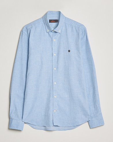 Herre | Skjorter | Morris | Watts Flannel Button Down Shirt Light Blue
