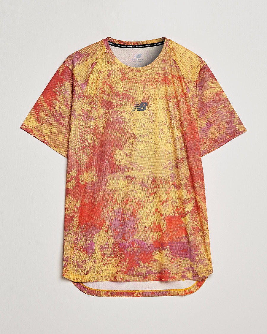 Herre | | New Balance Running | All-Terrain Printed Short Sleeve Electric Purple