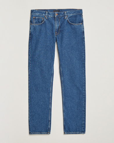 Herre | Blå jeans | Nudie Jeans | Gritty Jackson Organic Jeans 90's Stone Blue