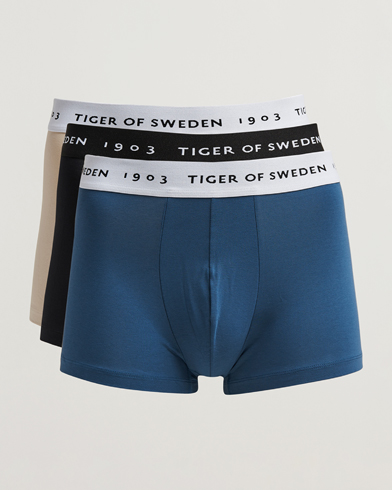 Herre | Business & Beyond | Tiger of Sweden | Hermod 3-pack Boxer Brief Khaki/Blue/Black