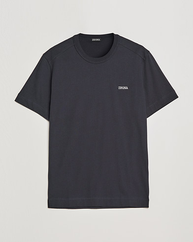 Herre | Zegna | Zegna | Premium Cotton T-Shirt Navy