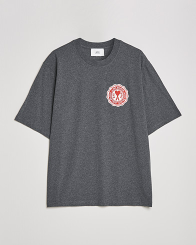 Herre | T-Shirts | AMI | France Patch T-Shirt Heather Grey
