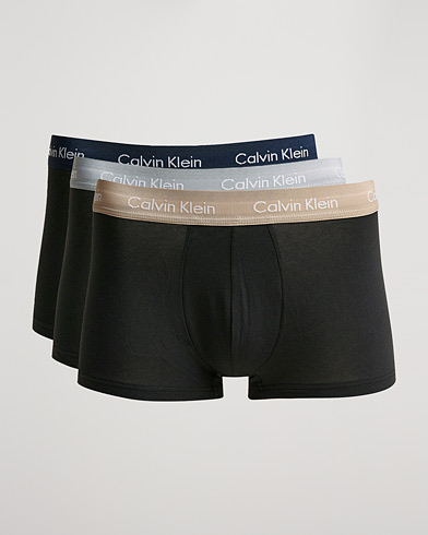 Herre | Calvin Klein | Calvin Klein | Cotton Stretch 3-Pack Low Rise Trunk Black