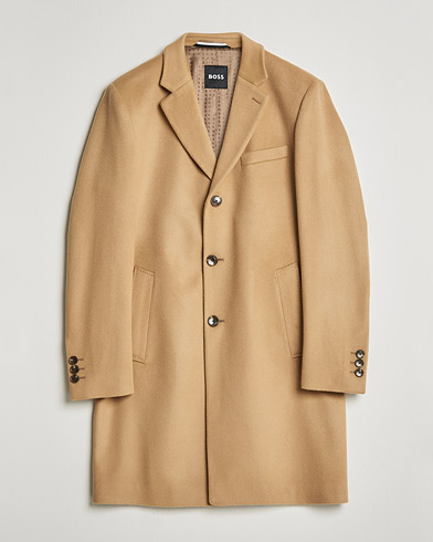 Herre | Frakker | BOSS | Hyde Wool/Cashmere Coat Medium Beige