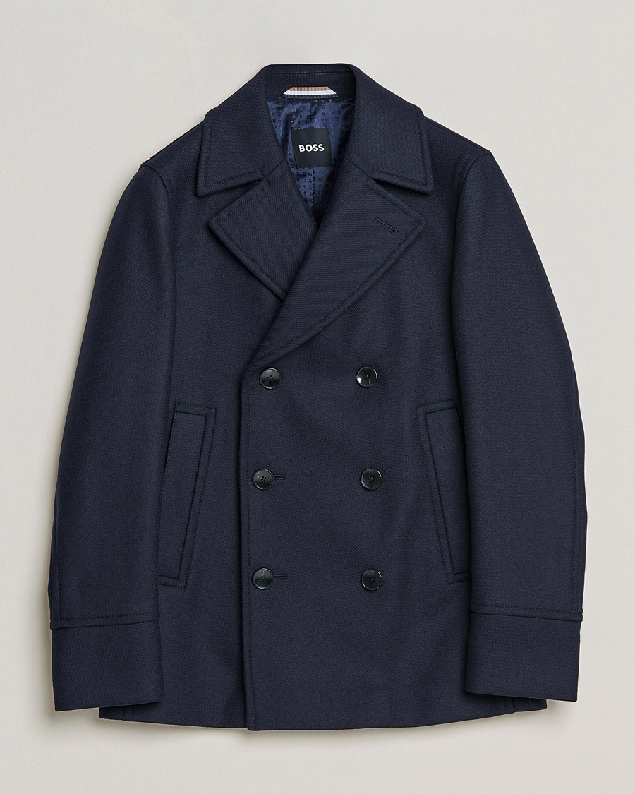 Herre | BOSS | BOSS | Hyde Peacoat Dark Blue