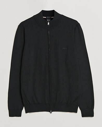 Herre | Zip-trøjer | BOSS | Balonso Full Zip Sweater Black