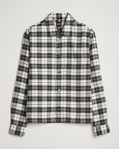 Herre | Flannelskjorter | BOSS | Nolan Check Flannel Shirt Black