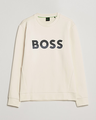 Herre | BOSS | BOSS Athleisure | Salbo Logo Sweatshirt Open White