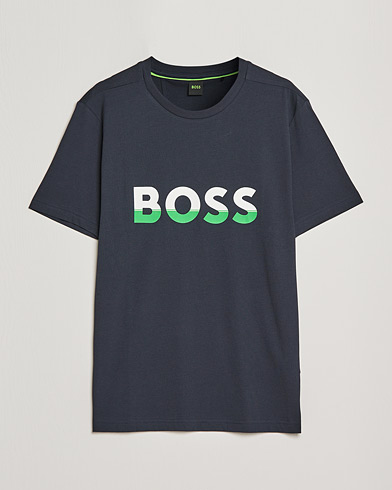 Herre | BOSS Athleisure | BOSS Athleisure | Logo Crew Neck T-Shirt Dark Blue