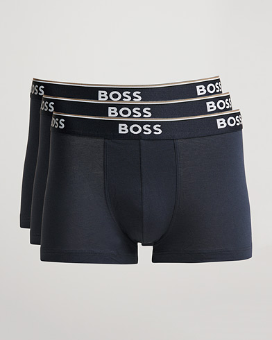 Herre | Boxershorts | BOSS | 3-Pack Trunk Boxer Shorts Open Blue