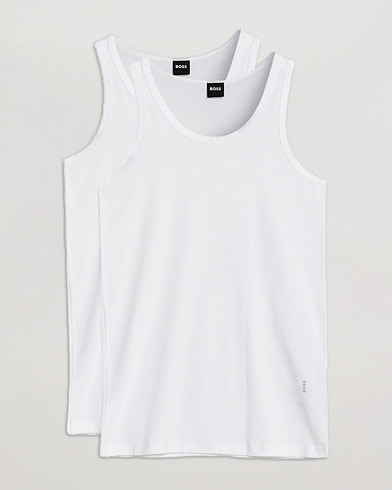 Herre | T-Shirts | BOSS BLACK | 2-Pack Tank Top  White