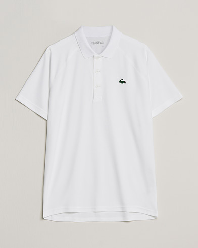 Herre | Lacoste | Lacoste Sport | Performance Ribbed Collar Polo White