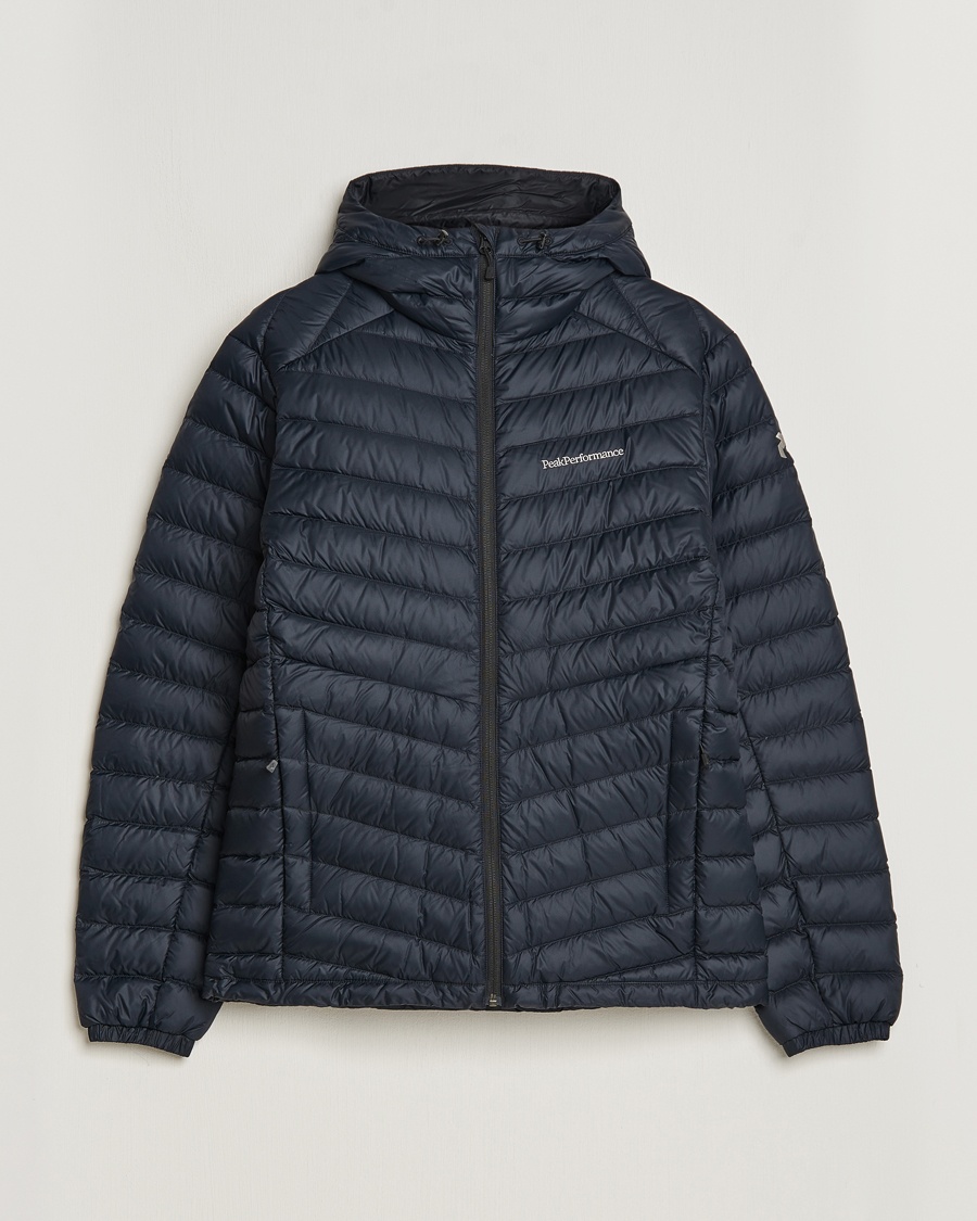 Down Hybrid Hood Jacket Black - CareOfCarl.dk