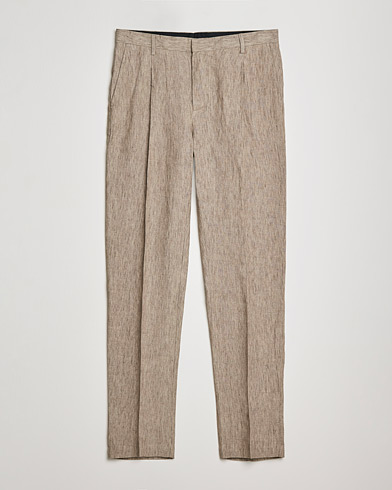 Herre | The linen lifestyle | Sunspel | Tailored Relaxed Fit Linen Trousers Dark Stone