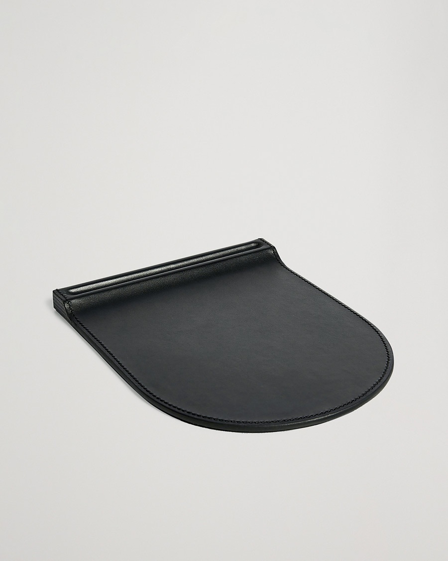 Ralph Lauren Home Brennan Leather Mouse Pad Black – Sort