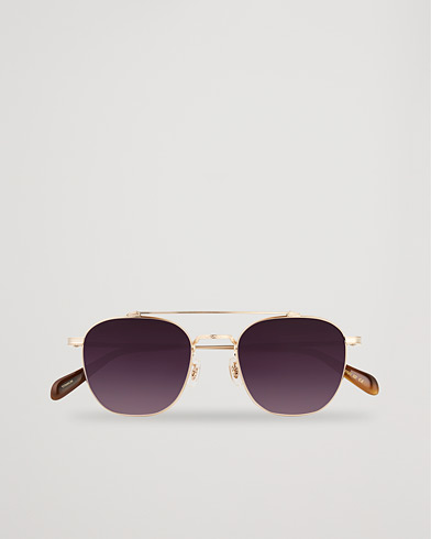 Herre | Buede solbriller | Oliver Peoples | Mandeville Sunglasses Brushed Gold/Gradient Lens