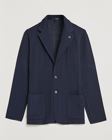 Herre | Blazere & jakker | Lardini | Knitted Wool Blazer Navy