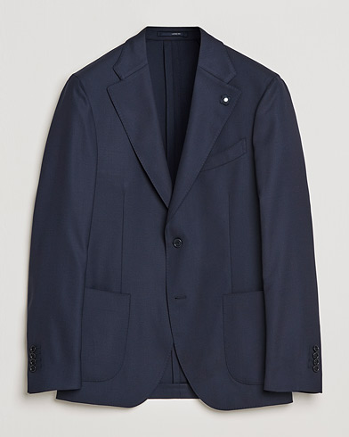 Herre | Blazere & jakker | Lardini | Patch Pocket Wool Blazer Navy