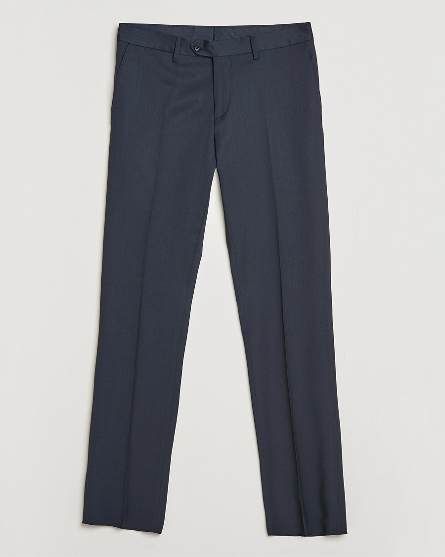 Lardini Wool Trousers Navy – Blå