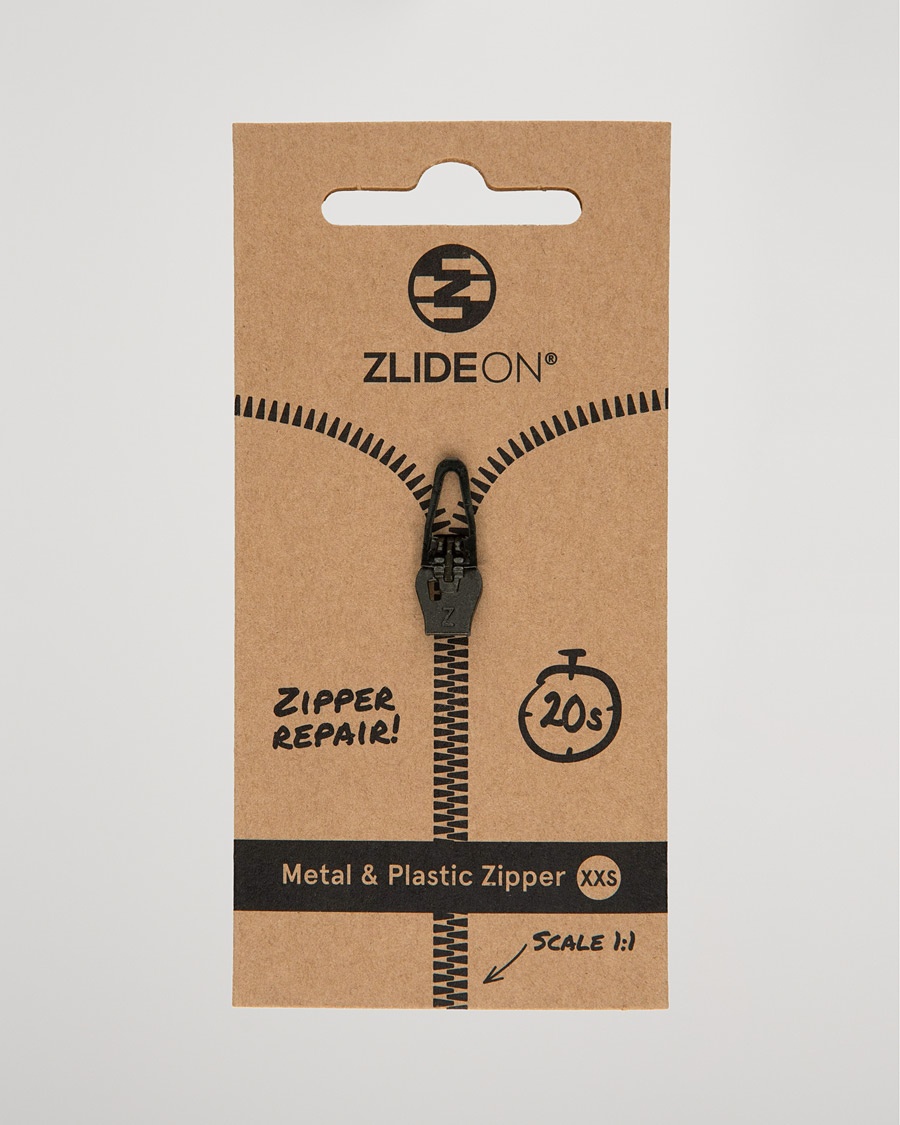 ZlideOn Normal Plastic & Metal Zipper Black XXS – Sort