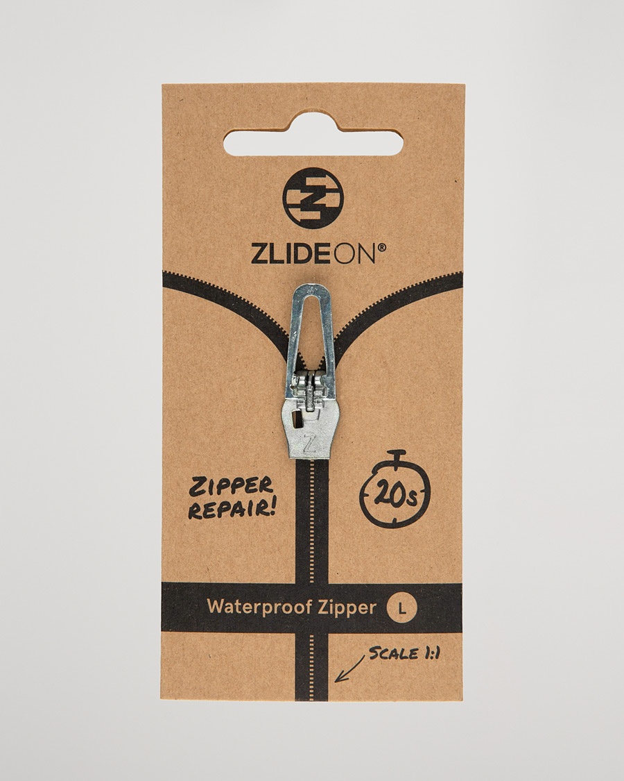 ZlideOn Waterproof Zipper Silver L – Sølv