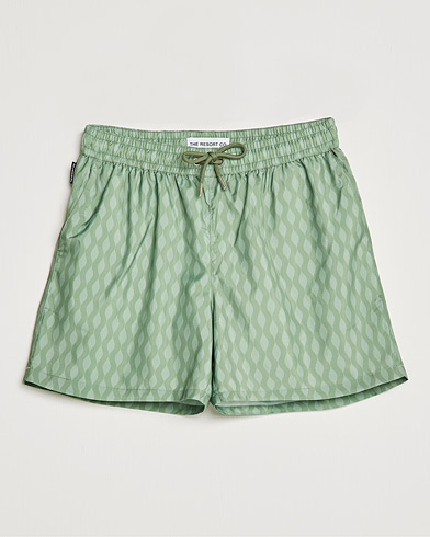 Herre |  | The Resort Co | Classic Swimshorts Green Waves