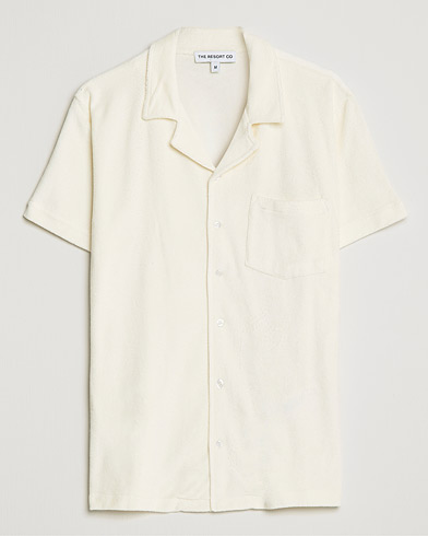 Herre |  | The Resort Co | Short Sleeve Terry Resort Shirt White