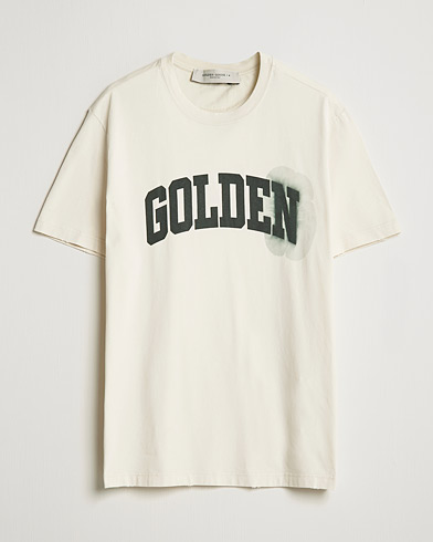 Herre | Golden Goose Deluxe Brand | Golden Goose Deluxe Brand | Journey Logo T-Shirt Bone White