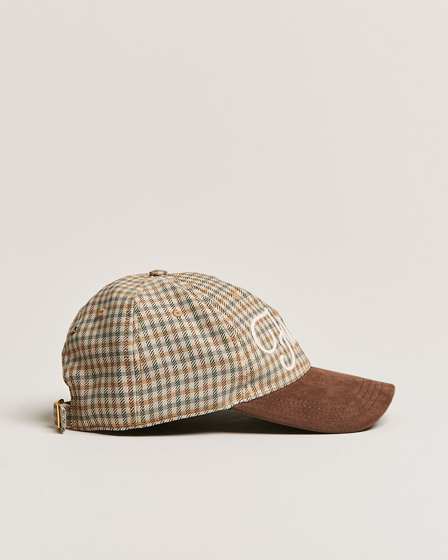 Herre | Golden Goose Deluxe Brand | Golden Goose Deluxe Brand | Alcantara Baseball Cap Brown Check